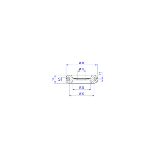 Przepust 30145900 (Øotw.mont: 30mm; Øotw: 10-22 mm); TPE-SEBS; czarny - obrazek 2