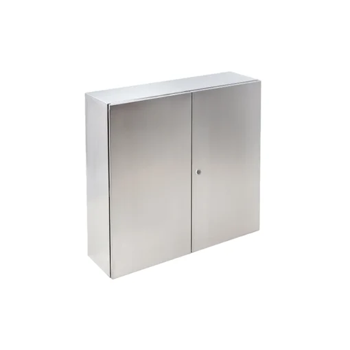 IP55 Obudowa ze stali nierdzewnej 316L ARGENTA 1000x1000x300 z płytą montażową, drzwi dwuskrzydłowe
