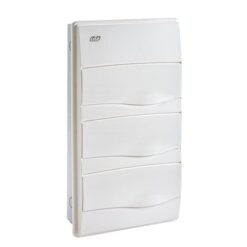 IP40 Rozdzielnica modułowa 3x12 ORO podtynkowa (drzwi białe) PE+N