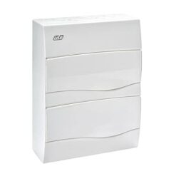 IP40 Rozdzielnica modułowa 2x12 COMBI natynkowa (drzwi białe) PE+N