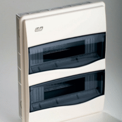 IP40 Rozdzielnica modułowa 2x12 ORO podtynkowa (drzwi transparentne) PE+N