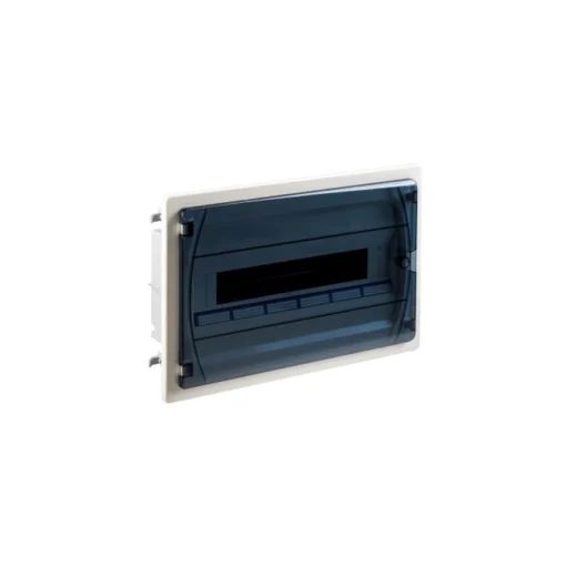 GPE18PT/PH/RA IP40 Rozdzielnica modułowa 1x18 GOLD P podtynkowa do ścian karton-gips GK (drzwi transparentne) PUSH-IN PE+N