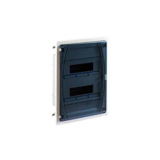 GPE24PT/PH/RA IP40 Rozdzielnica modułowa 2x12 GOLD P podtynkowa do ścian karton-gips GK (drzwi transparentne) PUSH-IN PE+N